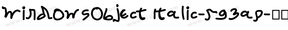 WindowsObjectItalic-rg3ap字体转换