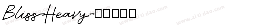 Bliss-Heavy字体转换