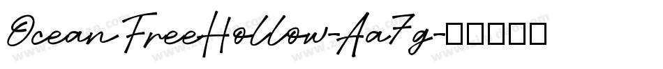 OceanFreeHollow-Aa7g字体转换