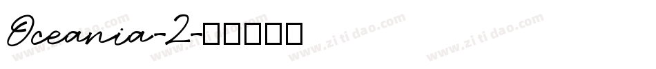 Oceania-2字体转换