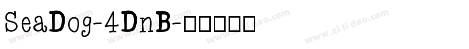 SeaDog-4DnB字体转换