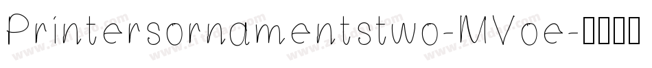 Printersornamentstwo-MVoe字体转换