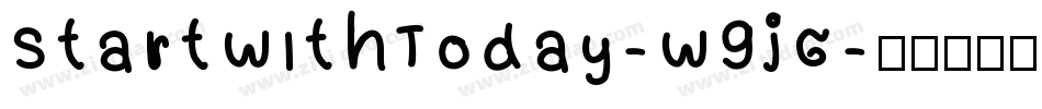 StartWithToday-W9jG字体转换