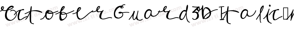 OctoberGuard3DItalic-m949字体转换