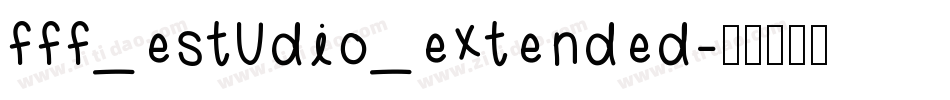 fff_estudio_extended字体转换