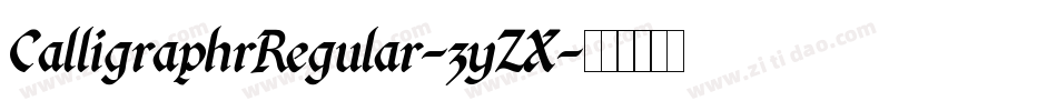 CalligraphrRegular-3yZX字体转换