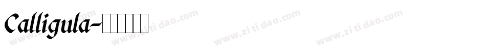 Calligula字体转换