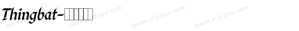 Thingbat字体转换