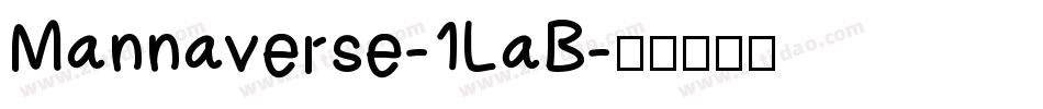 Mannaverse-1LaB字体转换