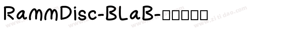 RammDisc-BLaB字体转换