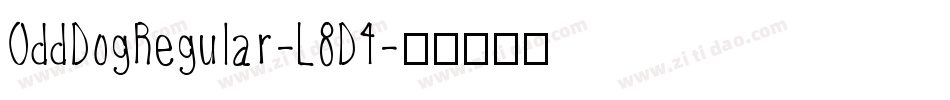 OddDogRegular-L8D4字体转换
