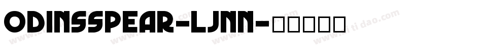 OdinsSpear-LJnn字体转换