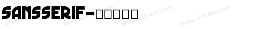 SansSerif字体转换
