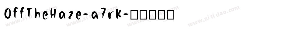 OffTheHaze-a7rK字体转换