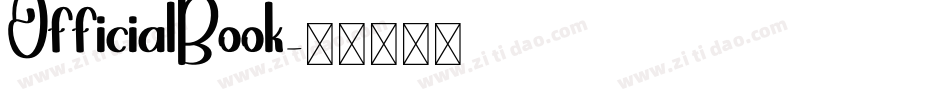 OfficialBook字体转换