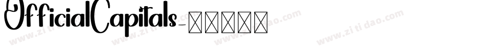 OfficialCapitals字体转换