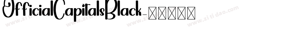 OfficialCapitalsBlack字体转换