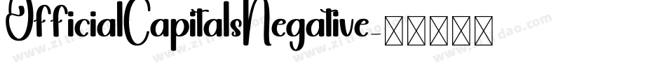 OfficialCapitalsNegative字体转换