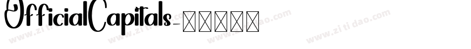 OfficialCapitals字体转换