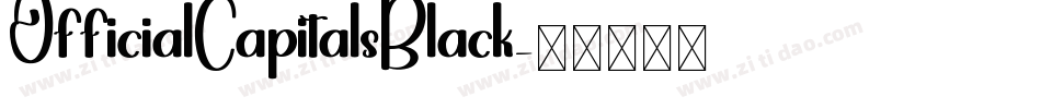 OfficialCapitalsBlack字体转换
