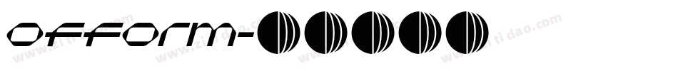 ofform字体转换