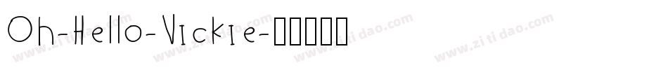 Oh-Hello-Vickie字体转换