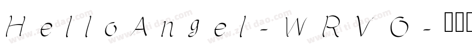 HelloAngel-WRVO字体转换
