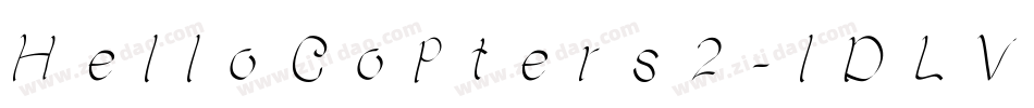 HelloCopters2-lDLV字体转换