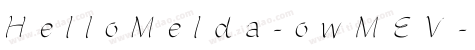 HelloMelda-owMEV字体转换