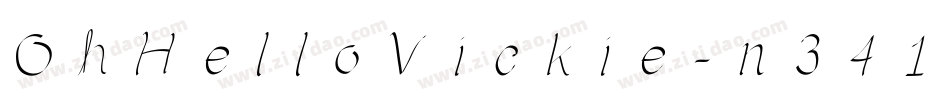 OhHelloVickie-n341字体转换