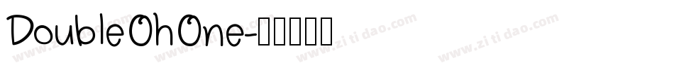DoubleOhOne字体转换