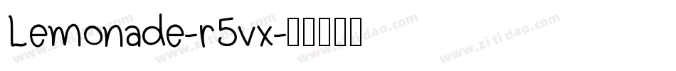 Lemonade-r5vx字体转换