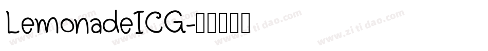 LemonadeICG字体转换