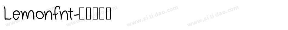 Lemonfnt字体转换