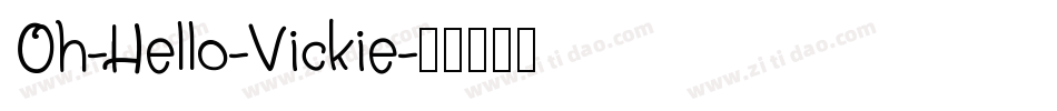 Oh-Hello-Vickie字体转换