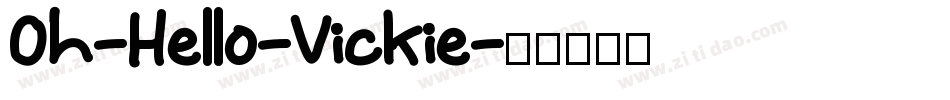 Oh-Hello-Vickie字体转换