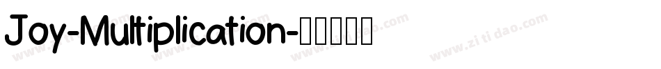 Joy-Multiplication字体转换