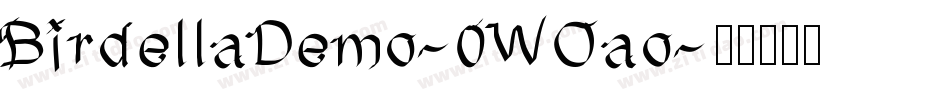 BirdellaDemo-0WOao字体转换