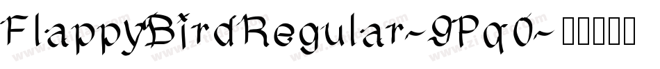 FlappyBirdRegular-9Pq0字体转换