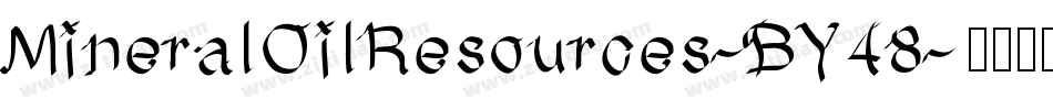 MineralOilResources-BY48字体转换