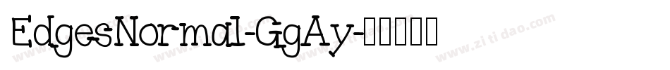 EdgesNormal-GgAy字体转换