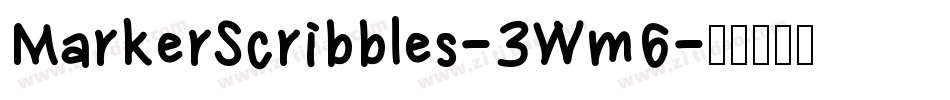 MarkerScribbles-3Wm6字体转换
