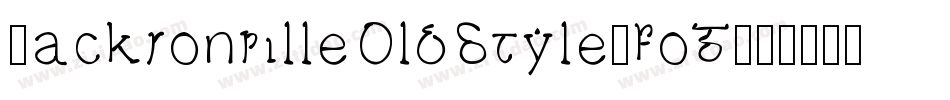 JacksonvilleOldStyle.fog字体转换