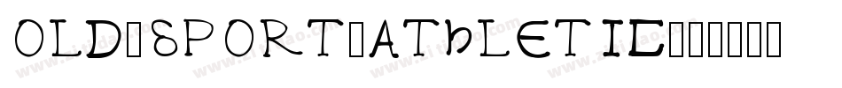 OLD-SPORT-ATHLETIC字体转换