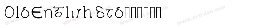 OldEnglishStd字体转换