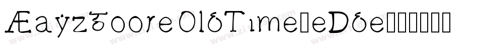 WayzgooseOldTime-eDde字体转换