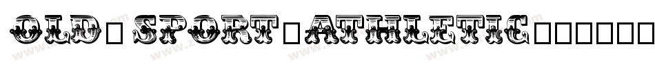 OLD-SPORT-ATHLETIC字体转换