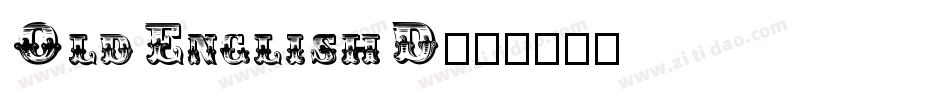 OldEnglishD字体转换