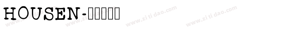 HOUSEN字体转换