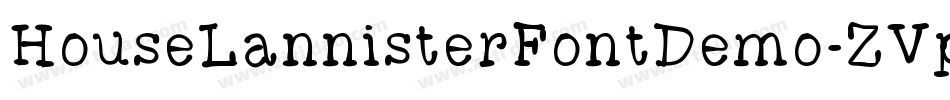 HouseLannisterFontDemo-ZVplz字体转换